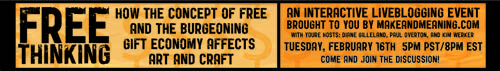 Free Thinking Live Blog free event banner