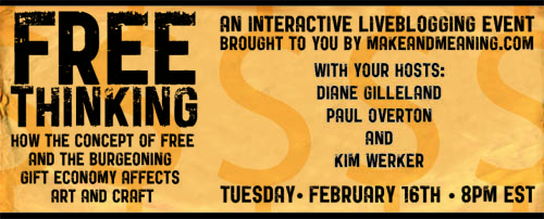 Free Thinking Live Blog @ Make & Meaning