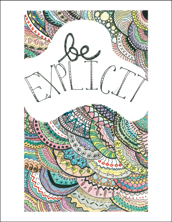 Be Explicit free printable (or pay what you want with 1/2 donated to Charity Water!)