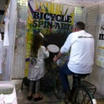 Bike-powered spin art!