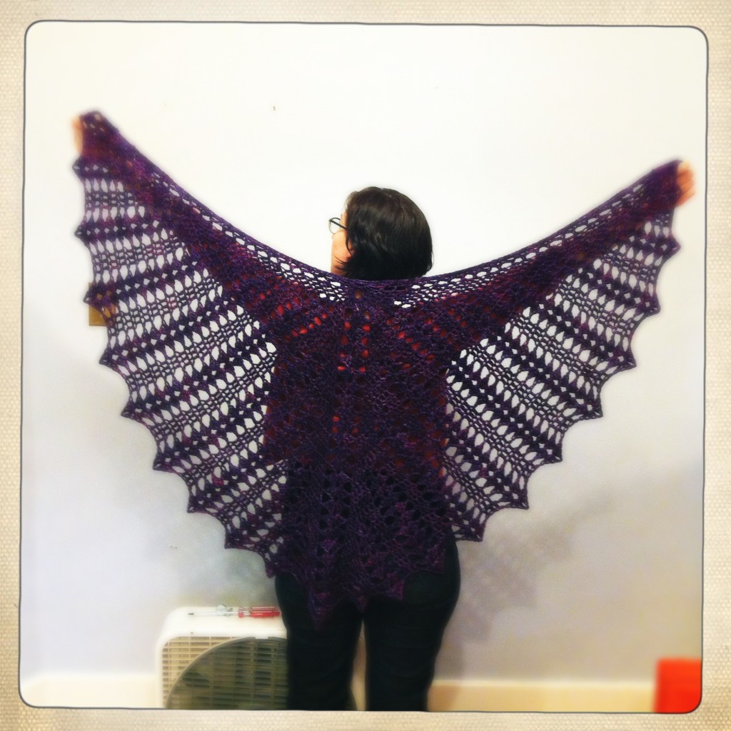 finished shawl