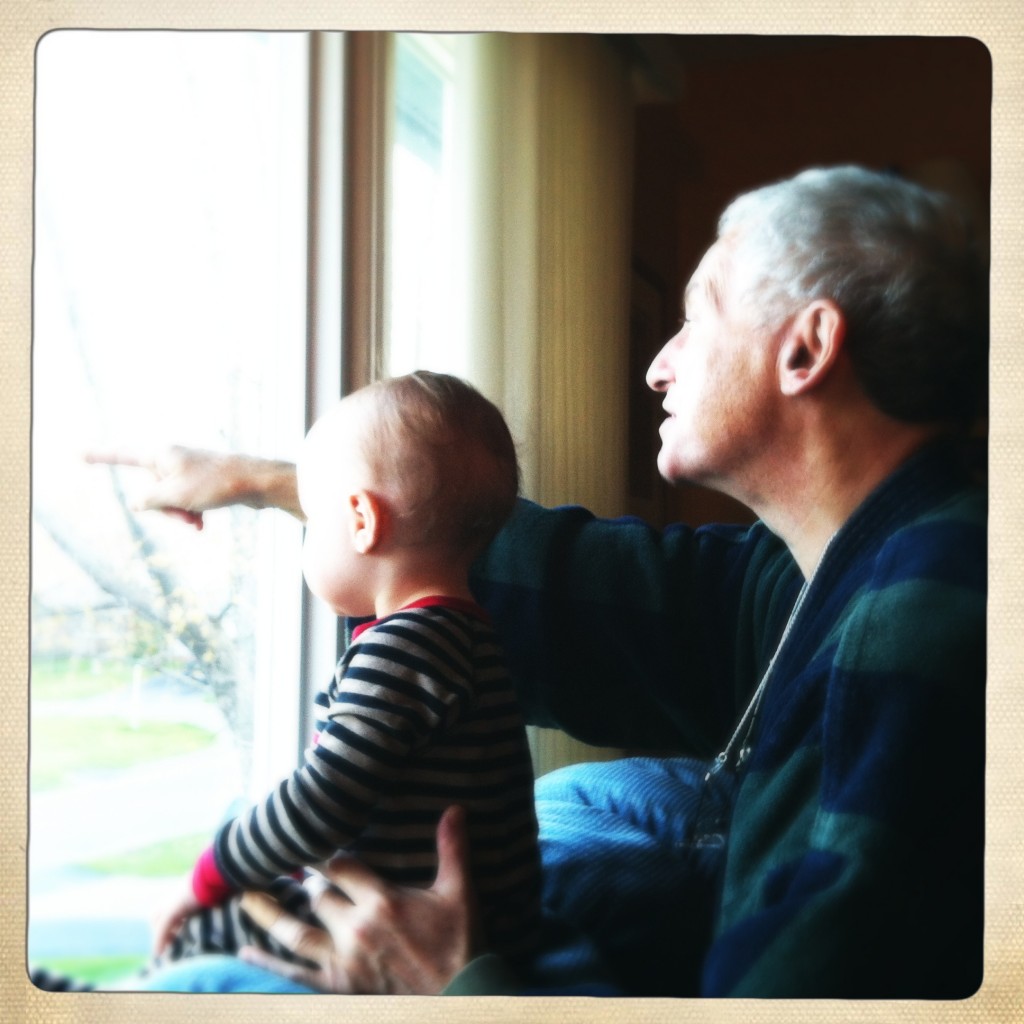 My dad with Owen