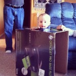 The first of many fun things we made with boxes and packaging materials this year.