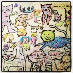 Best Hanukkah present ever. We all coloured them, and now they're hanging in Owen's room.