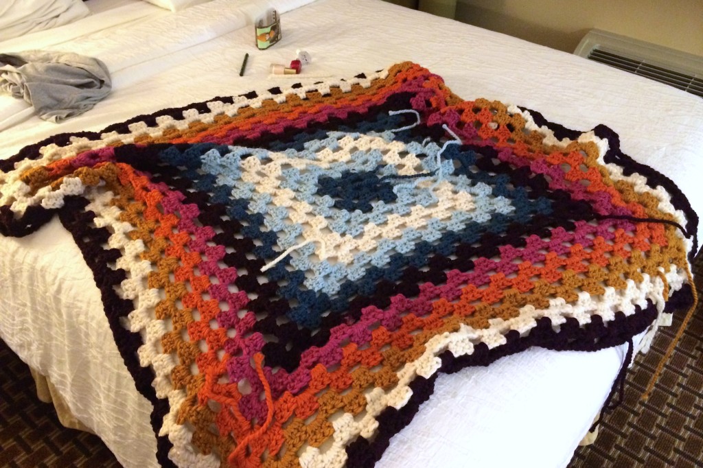 giant granny square blanket