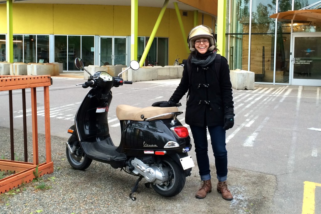 Ivana and her Vespa