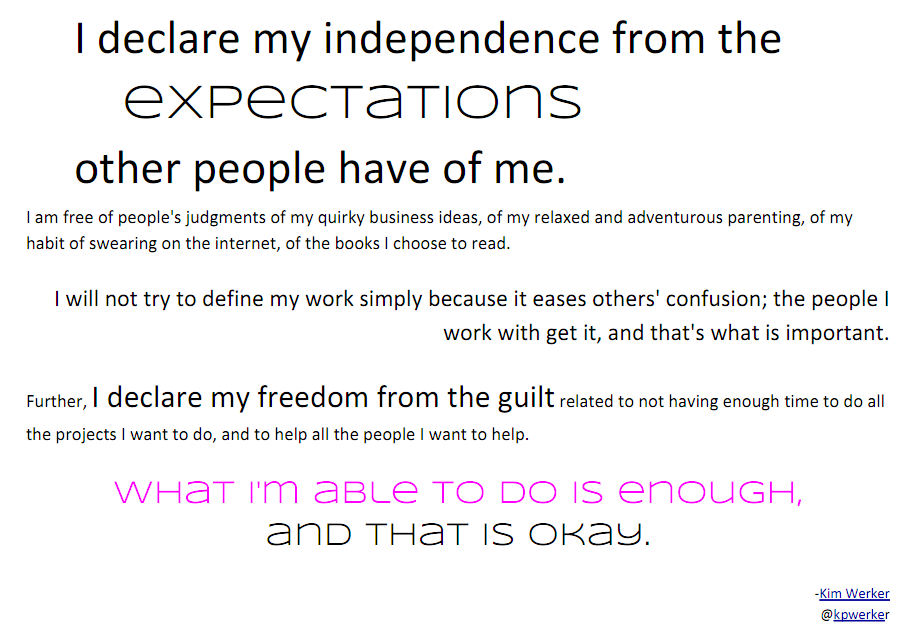 Declaring Independence