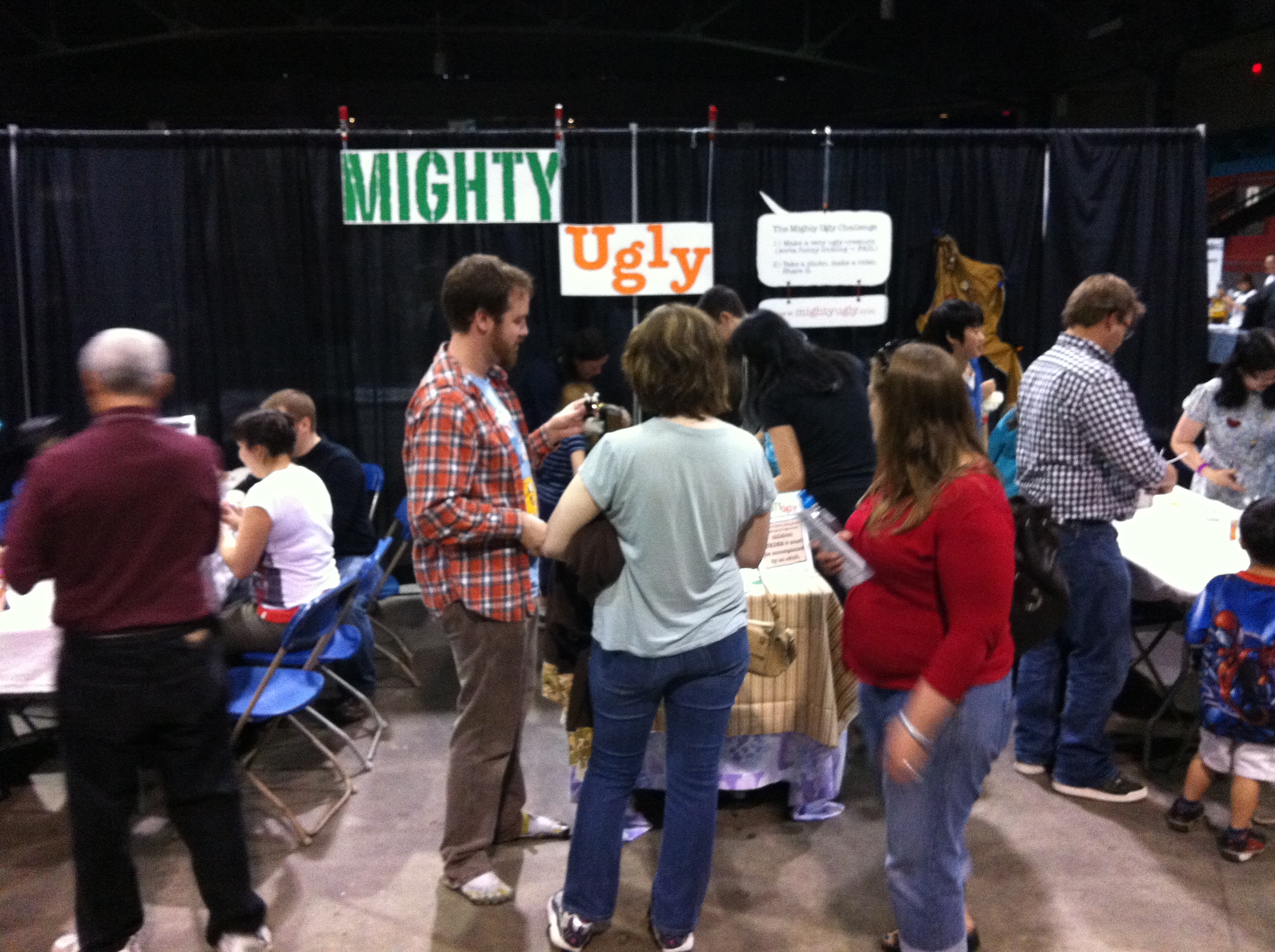 Mighty Ugly booth in action