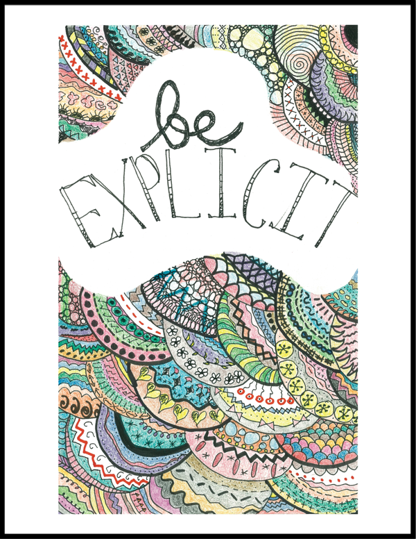 image of Be Explicit poster