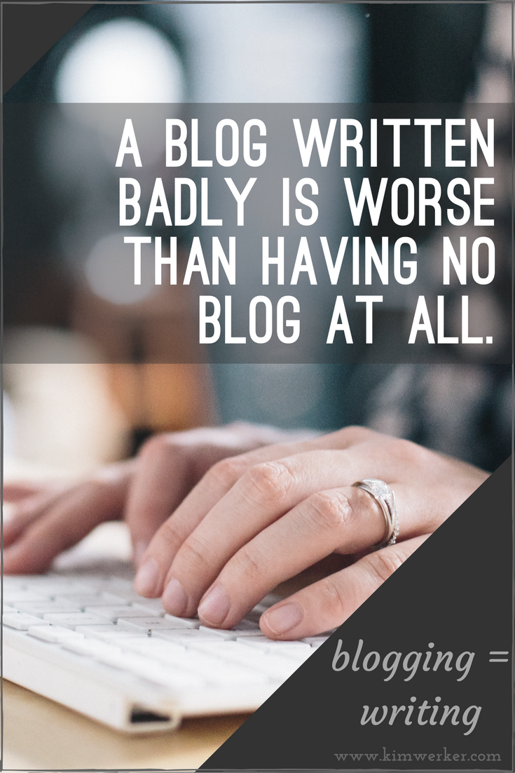 Blogging = Writing