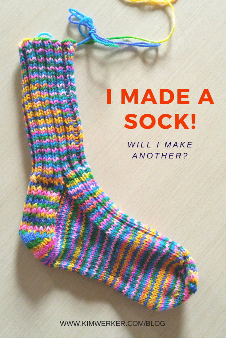I knitted a sock for the first time. It was surprisingly fun!