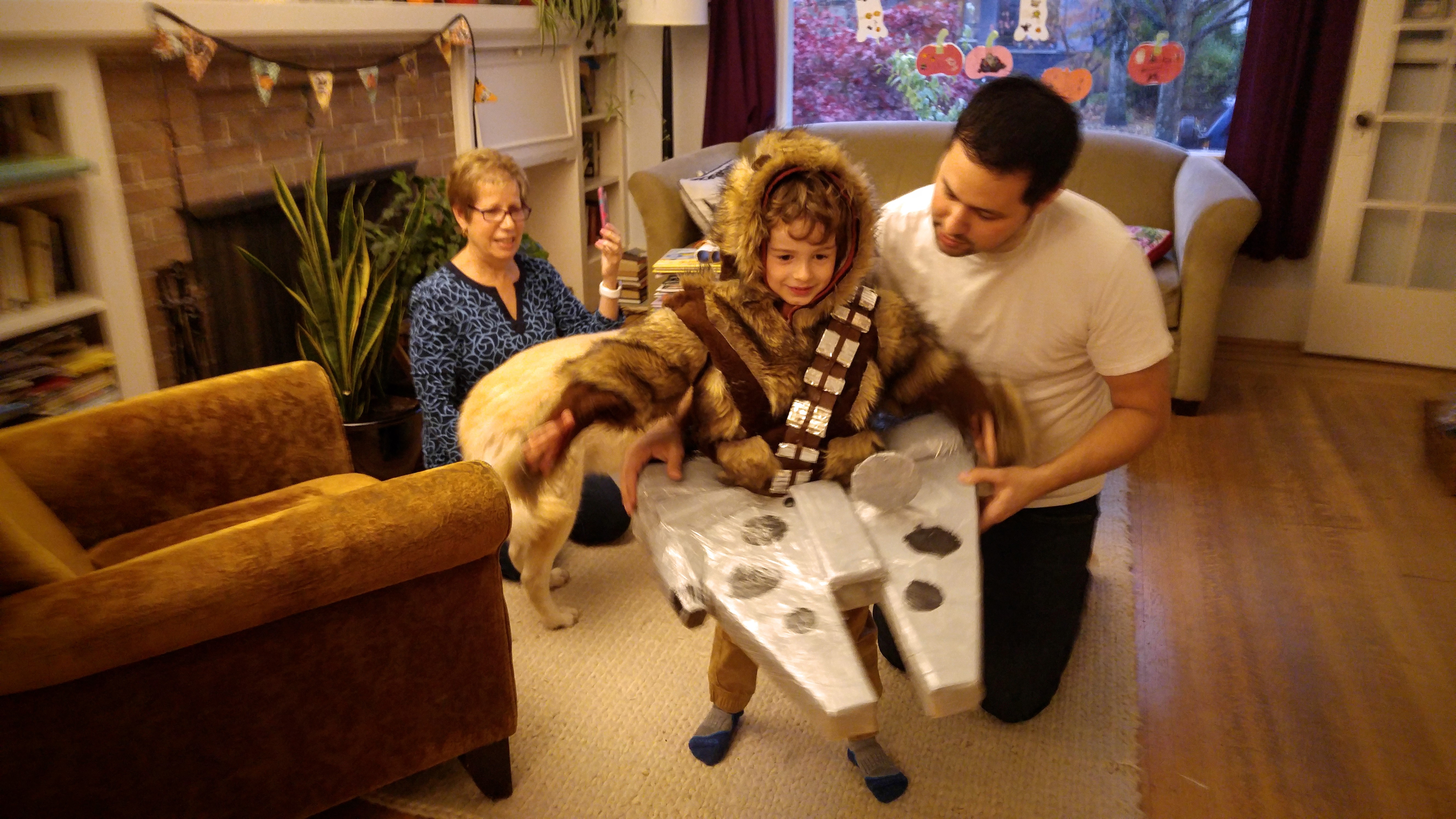 DIY Chewbacca Millennium Falcon costume