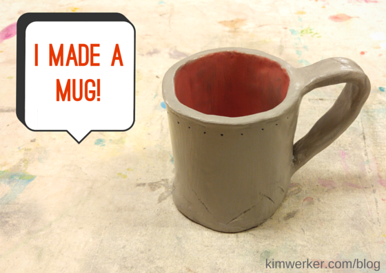 I made a mug at a 4Cats workshop. So much fun!