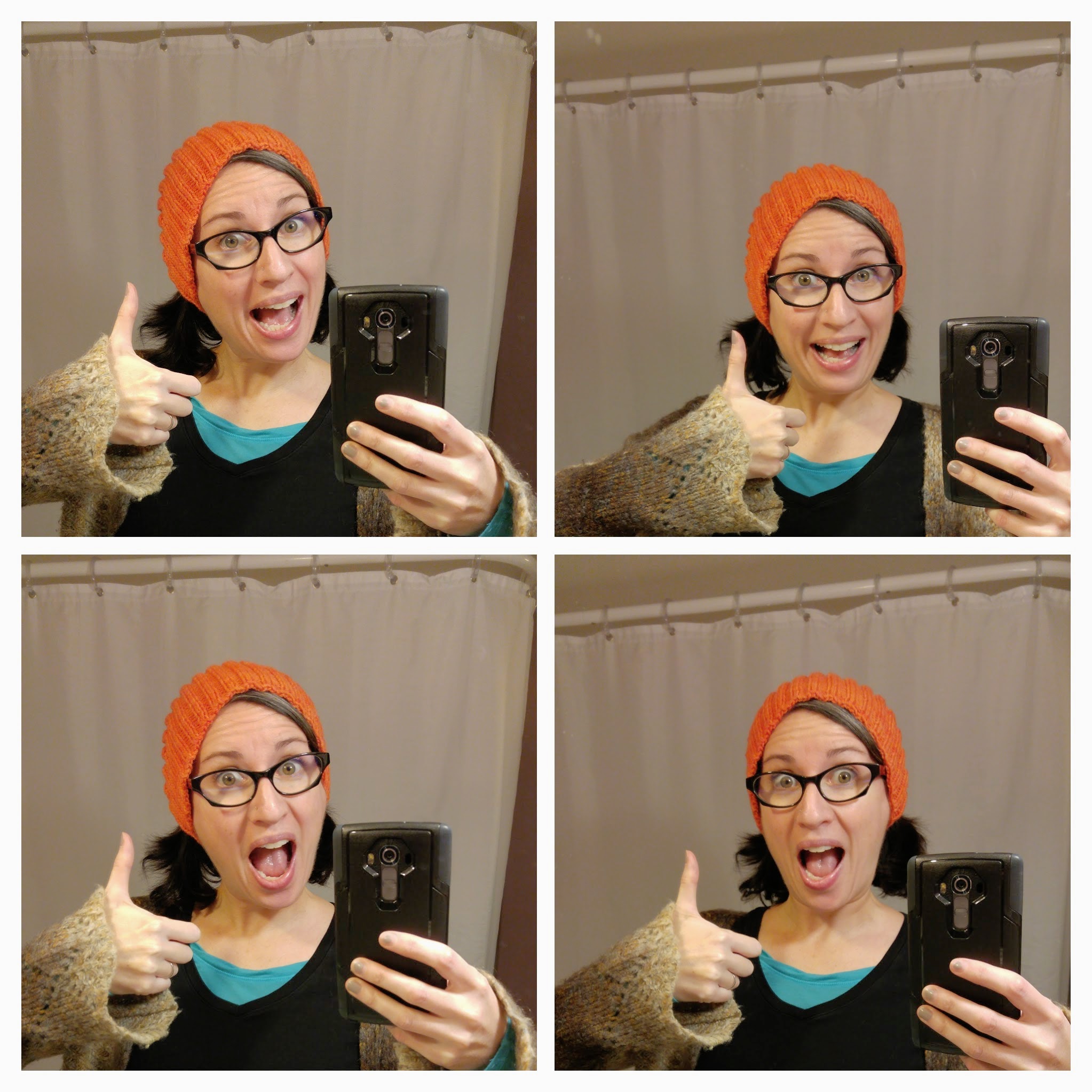 Finished Calorimetry, pattern from Knitty.com. (Selfies are hard, you guys!)
