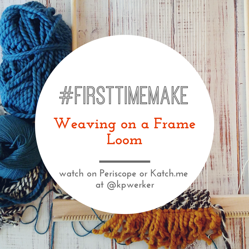 #FirstTimeMake: Weaving on a Frame Loom â€“ video
