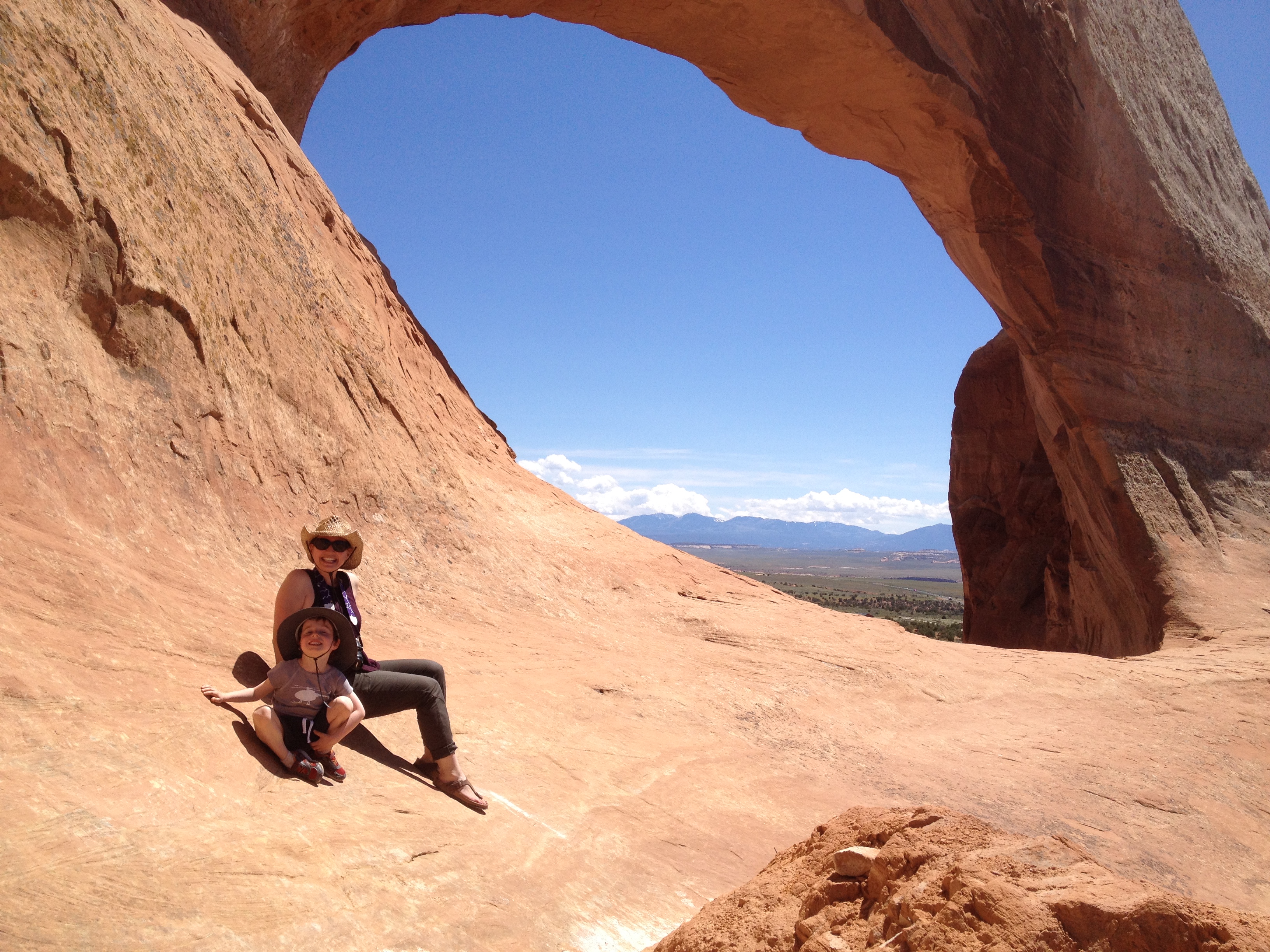 On an arch in Utah.