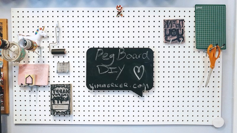 Super quick pegboard DIY â€“ https://www.kimwerker.com/blog