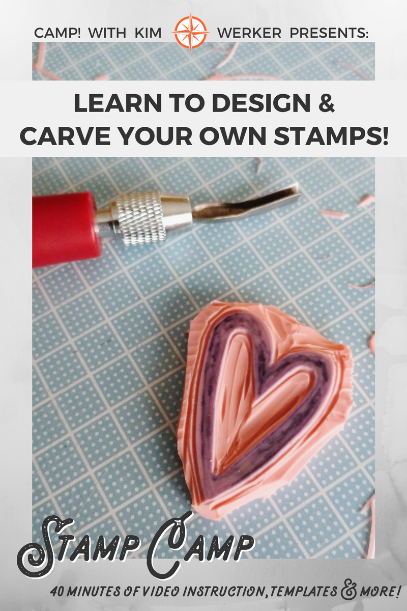 Learn how to sketch and carve stamps! Register for Stamp Camp today â€“ https://classes.kimwerker.com/courses/stamp-camp