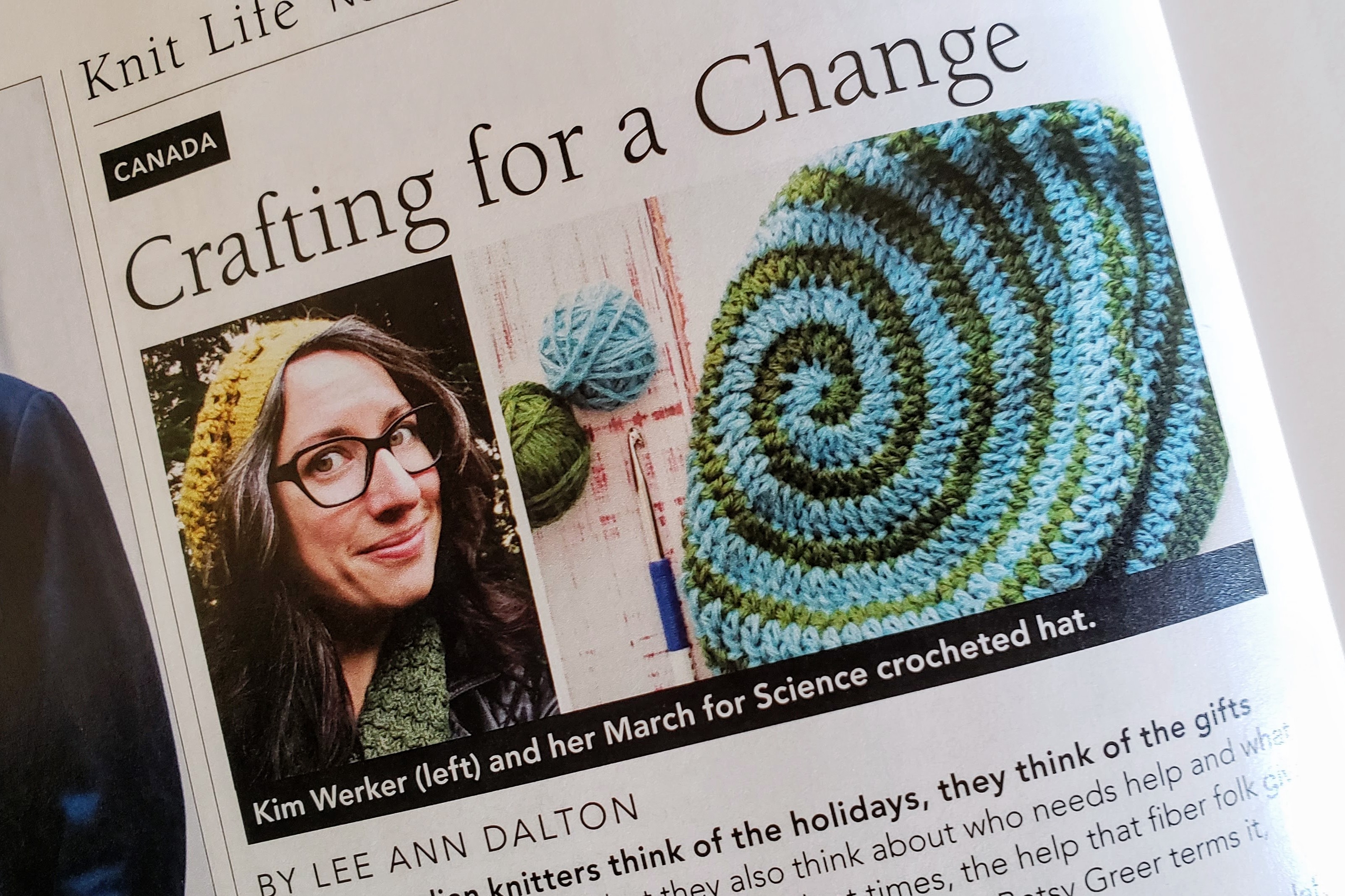 Crafting for a Change, in Vogue Knitting Holiday 2017