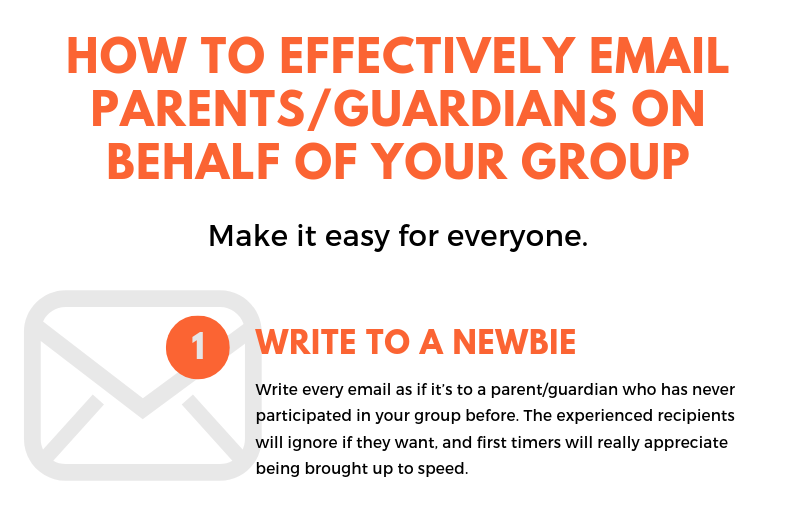 How to Effectively Email Parents on Behalf of Your Group