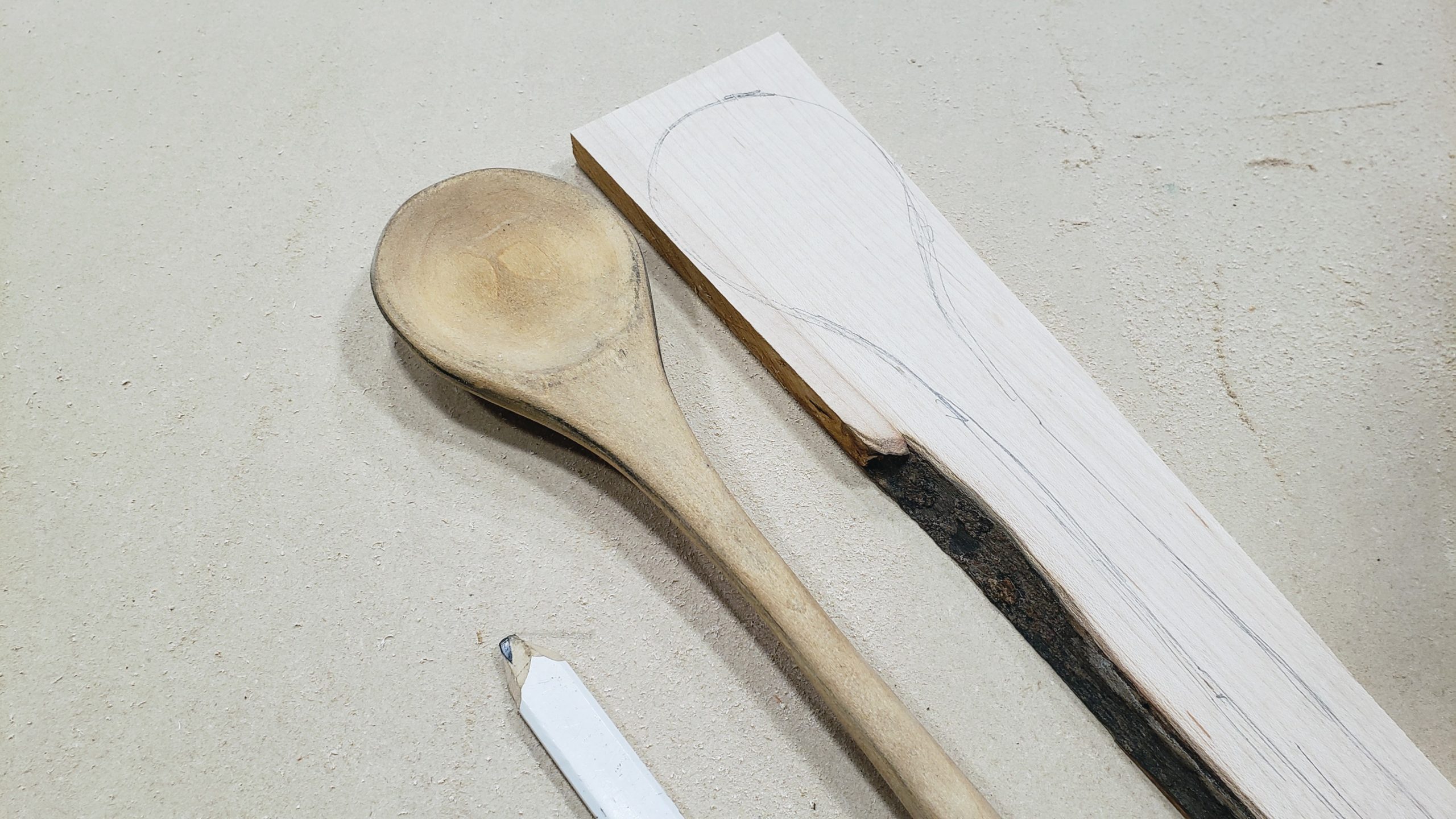 handmade wooden spoon